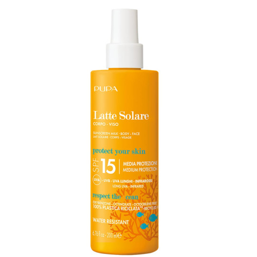 Pupa - Lait Solaire Corps Visage SPF 15 - 200 ml